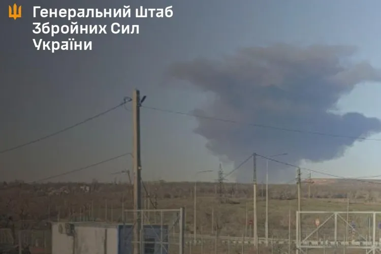 Ucraina lovește rafinăria rusă Novoshakhtinsk (sursa: Facebook/General Staff of the Armed Forces of Ukraine)