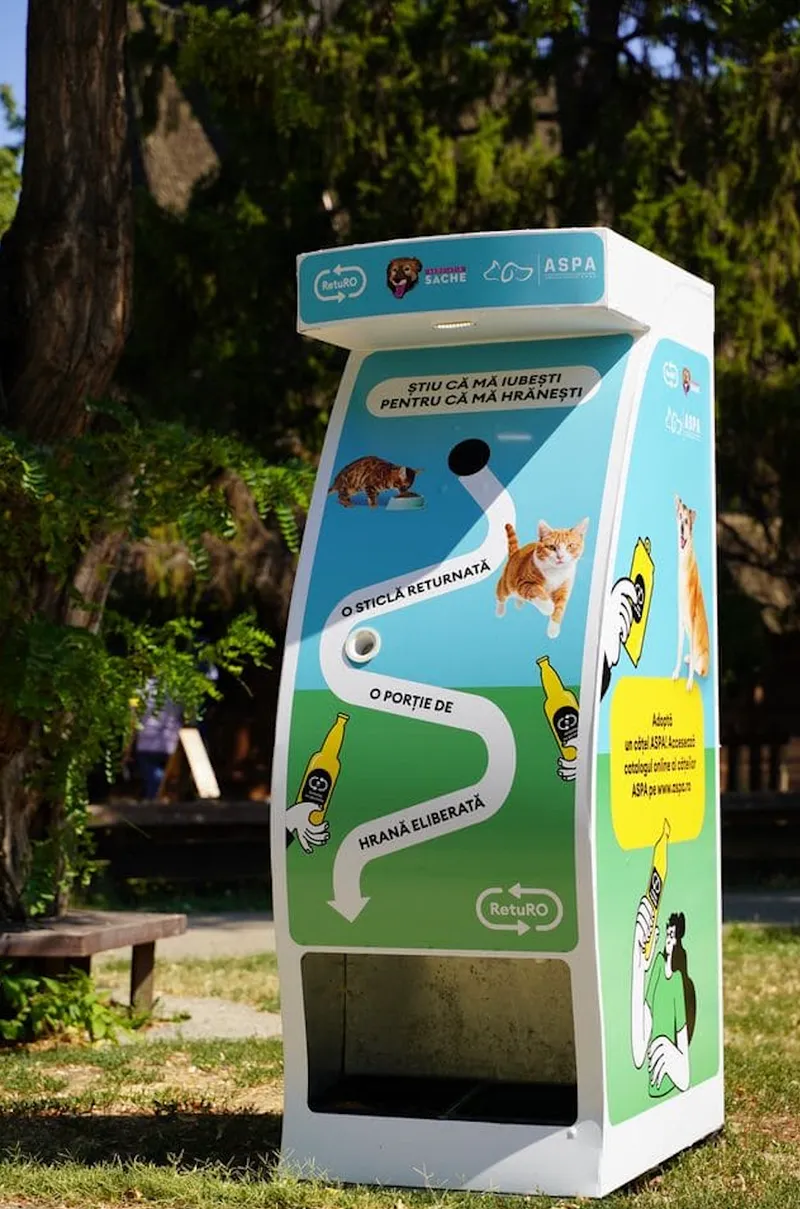 Asociația Sache și RetuRO hrănesc pisicile comunitare (sursa: RetuRO)