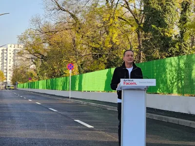 Băluță se laudă cu 500 de metri de stradă banală care a costat aproape cât o autostradă la câmpie Foto: Primăria Sector 4