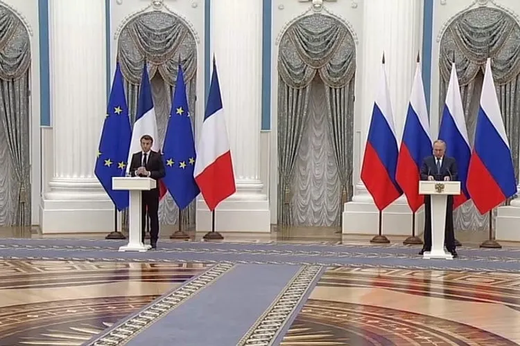 Macron a discutat cu Putin despre criza ucraineană (sursă: kremlin.ru)