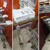 Mister pe holurile Justiției: un cărucior Auchan transportă dosare între arhivă și săli, dar nimeni nu știe de unde provine