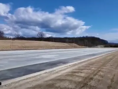 A1, tronsonul Margina–Holdea ajunge la 56% (sursa: Facebook/Compania Nationala de Administrare a Infrastructurii Rutiere)