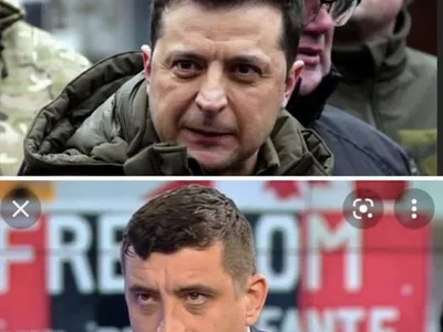 George Simion Semăn cu Volodimir Zelenski (sursa: Facebook/George Simion)