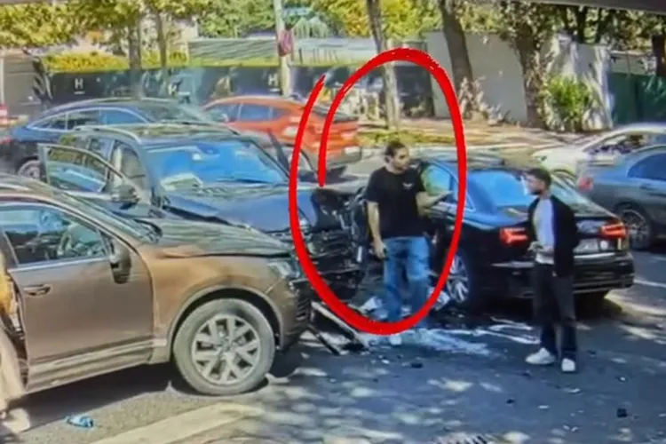 VIDEO Fiul lui Ilie Dumitrescu, reținut după ce a fugit de la locul unui accident în care a fost implicat
