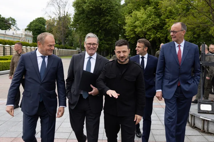 Zelenski și liderii europeni, la Washington (sursa: Facebook/Keir Starmer)