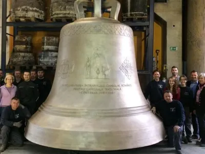Clopotele Catedralei Mântuirii Neamului, fabricate în Austria Foto: Ambasada Austriei la Bucuresti