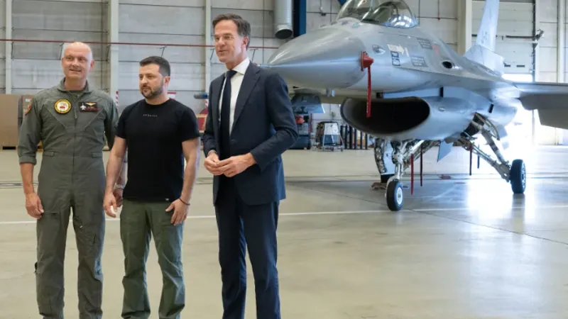 F-16 olandeze pentru antrenarea piloților ucraineni (sursa: CNN)