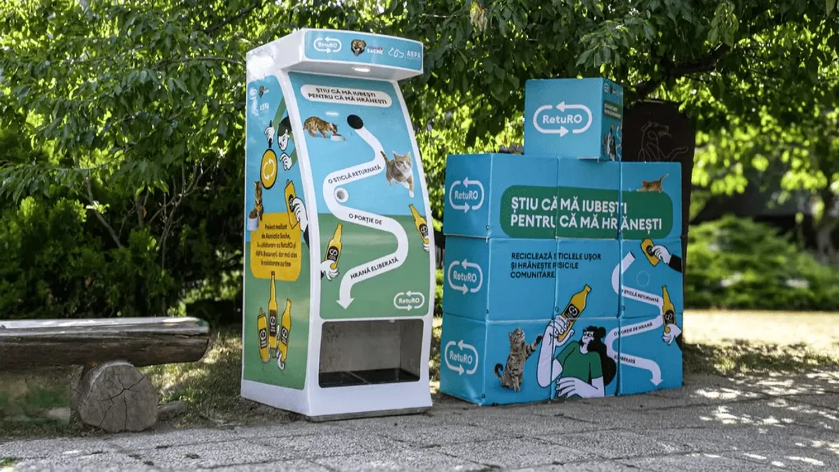 Asociația Sache și RetuRO hrănesc pisicile comunitare (sursa: RetuRO)