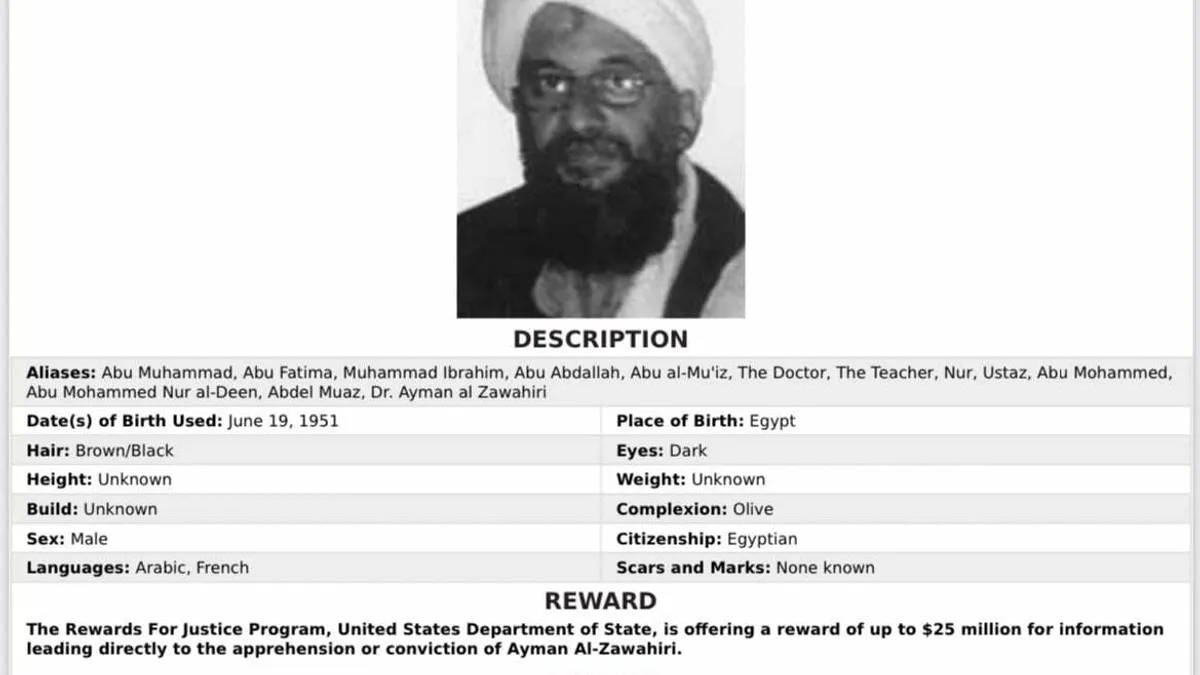 Cum l-au găsit americanii pe șeful al-Qaeda, Ayman al-Zahawiri 