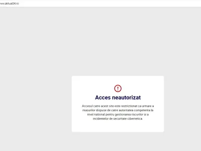 Aktual24, site anti-PSD, închis în continuare. Sursă: Captură foto aktual24.ro