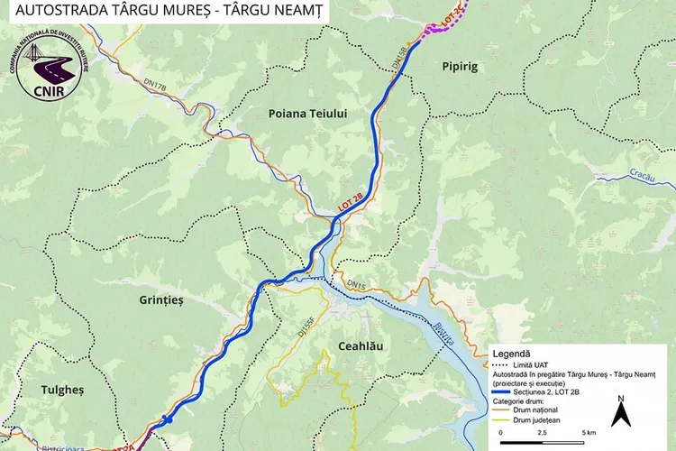 Licitație lansată pentru lotul Grințieș-Pipirig, A8 (sursa: Facebook/Sorin Grindeanu)