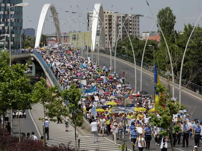 Profesorii și învățătorii greviști, salariu redus (sursa: Inquam Photos/Octav Ganea)