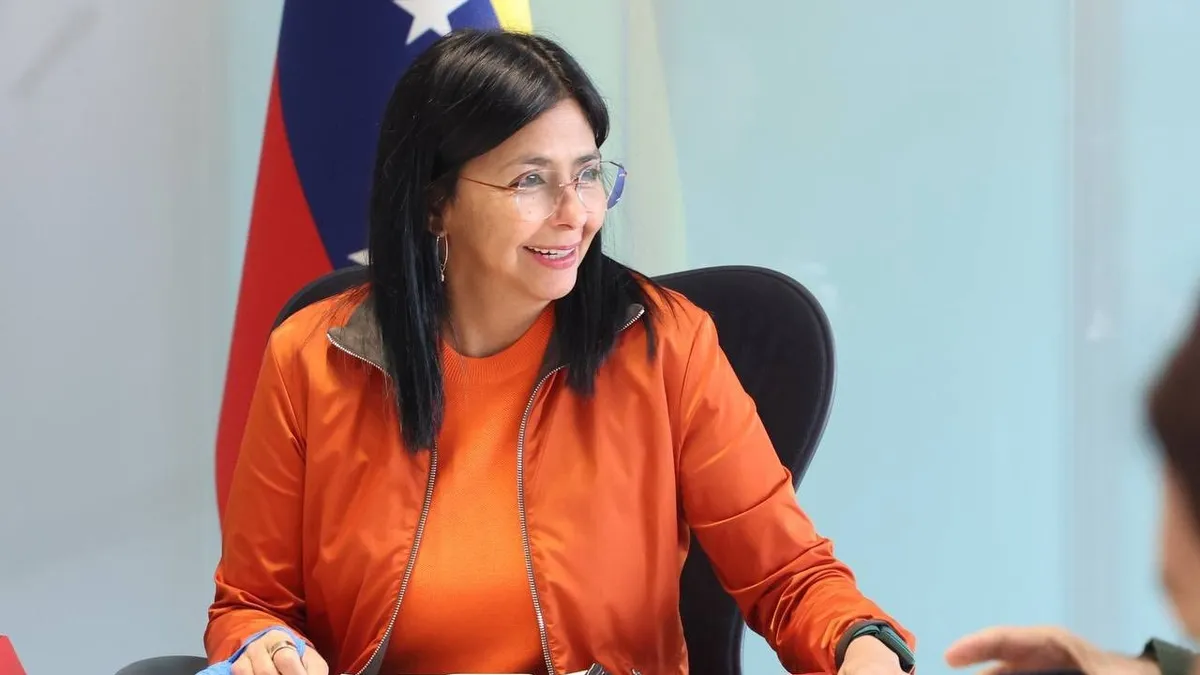 Delcy Rodriguez, negocieri secrete cu SUA (sursa: Facebook/Delcy Rodríguez)