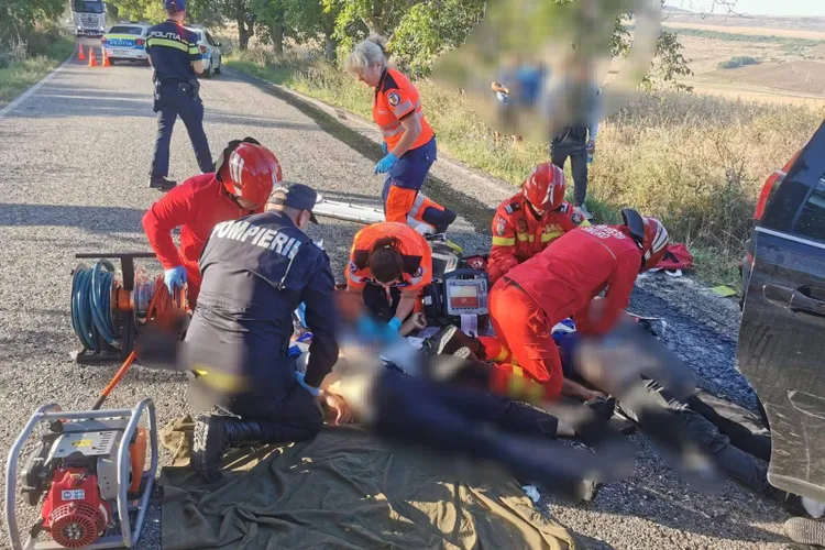 Accident grav pe DN24C, trei morți (sursa: Facebook/Inspectoratul pentru Situații de Urgență Botoșani - ISU Botosani)