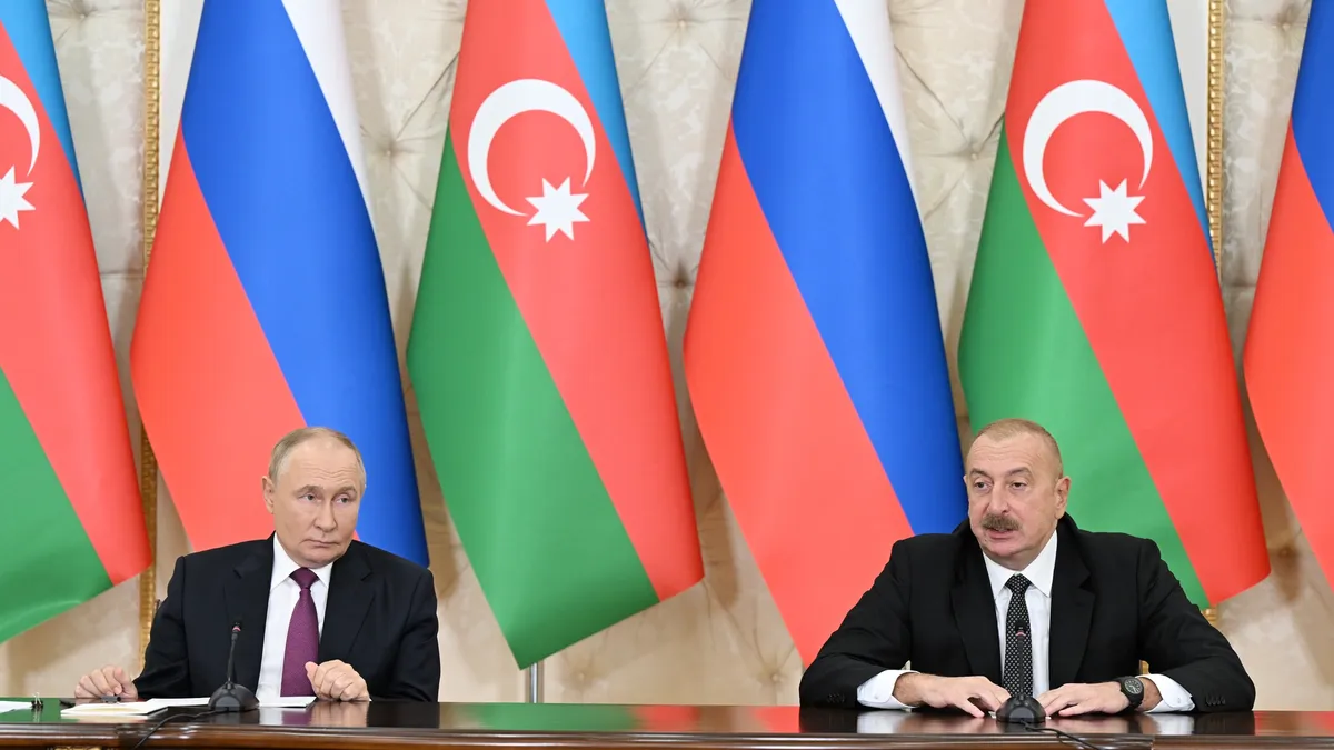 Prăbușirea avionului azer, declarațiile lui Putin (sursa: Facebook/Ilham Aliyev)