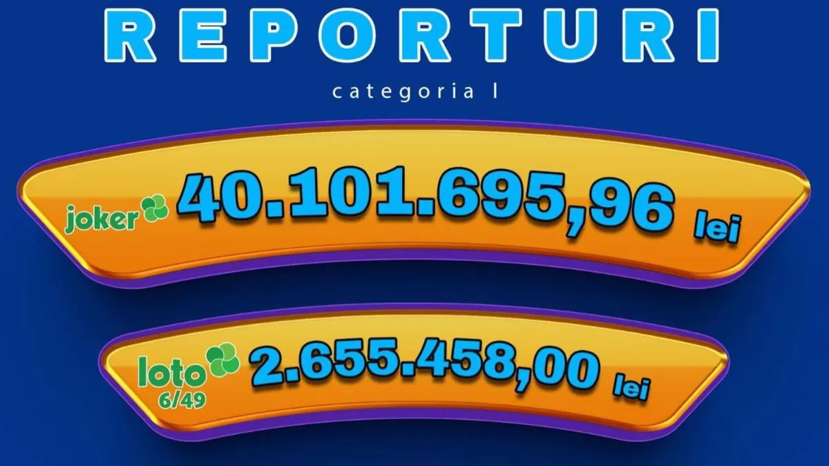 Report record la Joker, opt milioane de euro (sursa: Facebook/Loteria Romana)