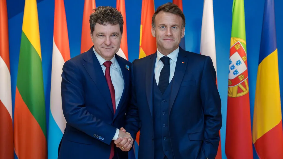 Nicușor Dan, întâlnire cu Emmanuel Macron (sursa: Administrația Prezidențială)