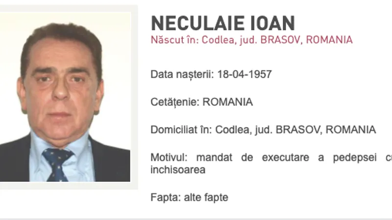 Afaceristul Ioan Neculaie, prins în Grecia (sursa: Poliția Română)