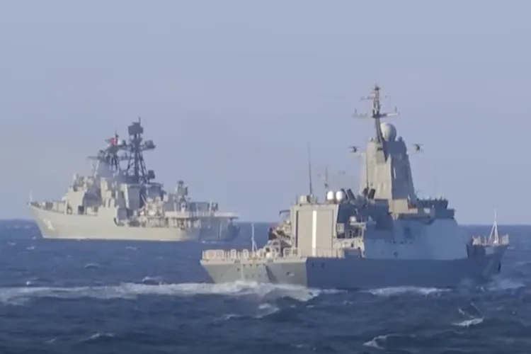 Exerciții de război în Pacific (sursa: Captura Youtube)