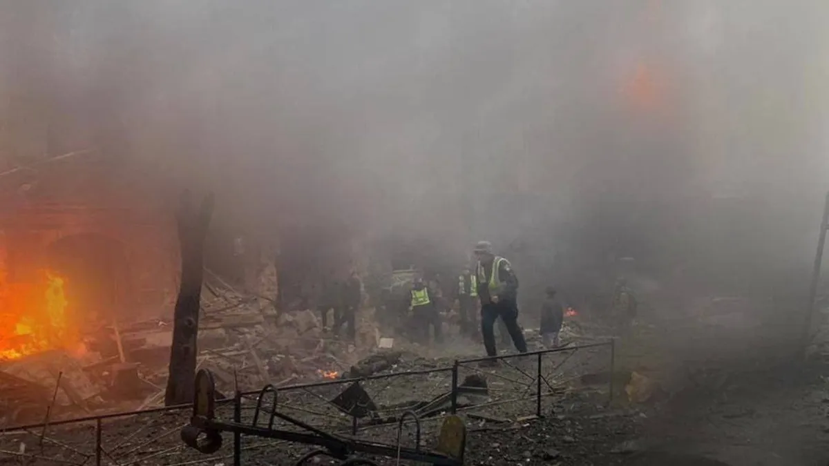 Efectele atacului terorist rusesc asupra rețelelor electrice Foto: Twitter