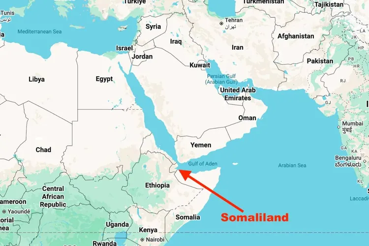 Israel recunoaște Somalilandul din motive strategice (sursa: Google Maps)