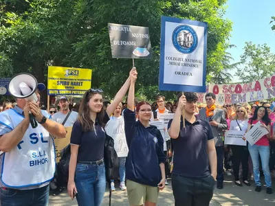 Val de proteste fără precedent ale profesorilor Foto: Bihoreanul