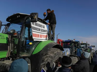 Primăria Capitalei a aprobat organizarea unui protest cu 100 de tractoare Foto:Inquam/Octav Ganea