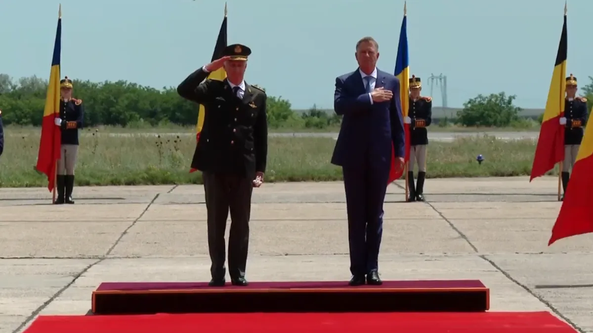 Regele Belgiei a ajuns în România (sursa: Captura video)