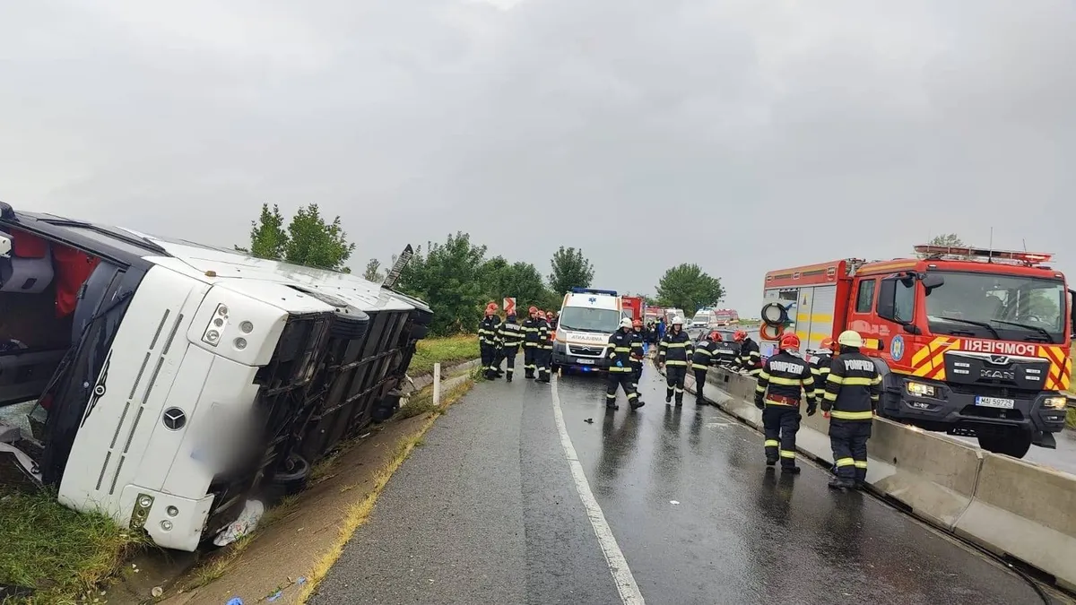 O duminică neagră, plină de accidente (sursa: ISU Cluj)