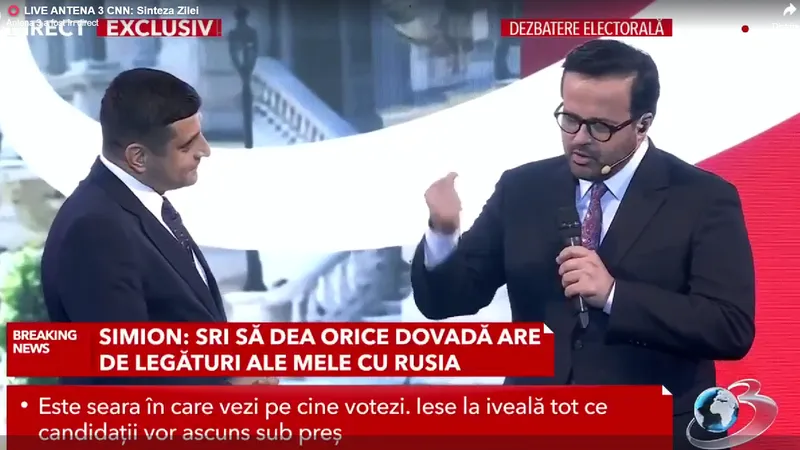 Antena 3, emisiune propagandistică pentru Simion Foto: captură video