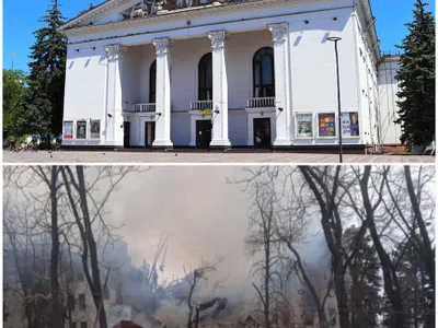 Aproape 130 de persoane au fost salvate deocamdată de sub dărâmăturile Teatrului Dramatic din Mariupol Foto: Twitter