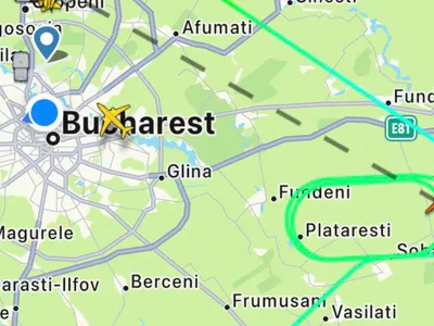 Alertă pe Otopeni, avion întors după alertă tehnică (sursa: Facebook/Alexandru Rogobete)