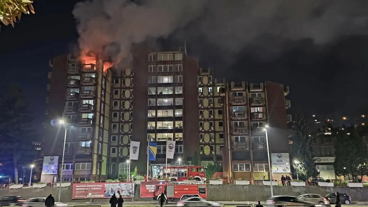 Tragedie în Bosnia, incendiu devastator (sursa: bhrt.ba)