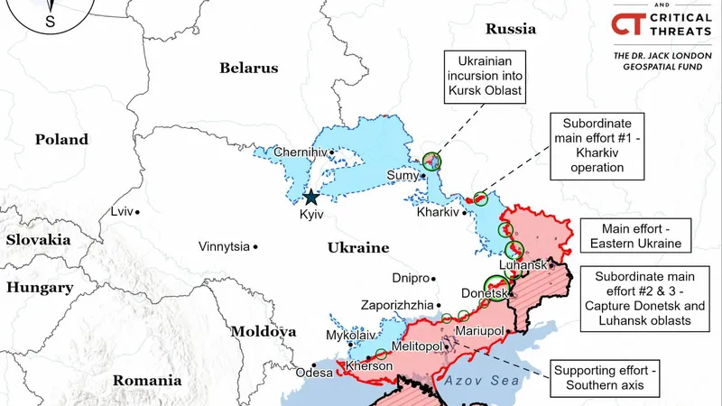 Consecințele retragerii sprijinului SUA pentru Ucraina (sursa: understandingwar.org)