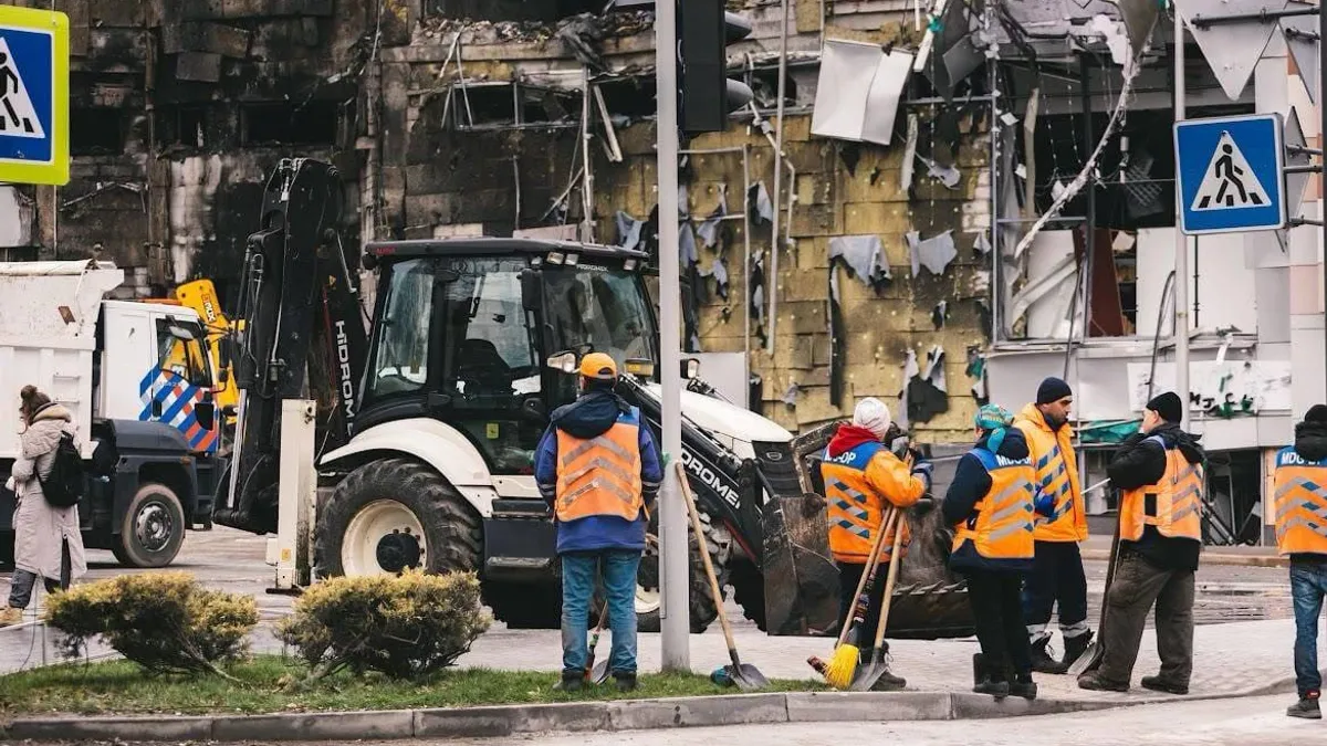 Kievul, atacat cu rachete marți dimineață (sursa: Facebook/Volodimir Zelenski)