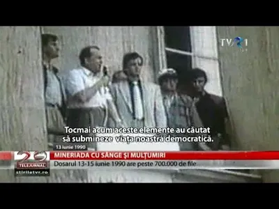 Dosarul Mineriadei, îngropat la parchet Foto: Captură YouTube