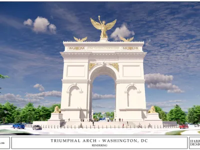 Trump vrea un arc de triumf (sursa: TruthSocial/Donald J. Trump)