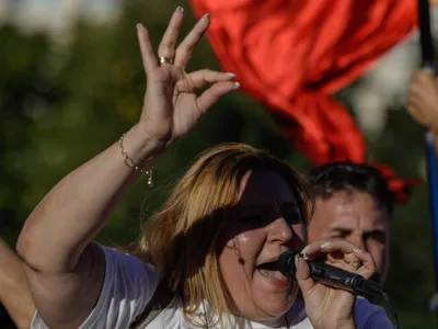 Mesajele conspiraționiste ale lui Șoșoacă, traduse în engleză și mediatizate Foto: Inquam/ Octav Ganea