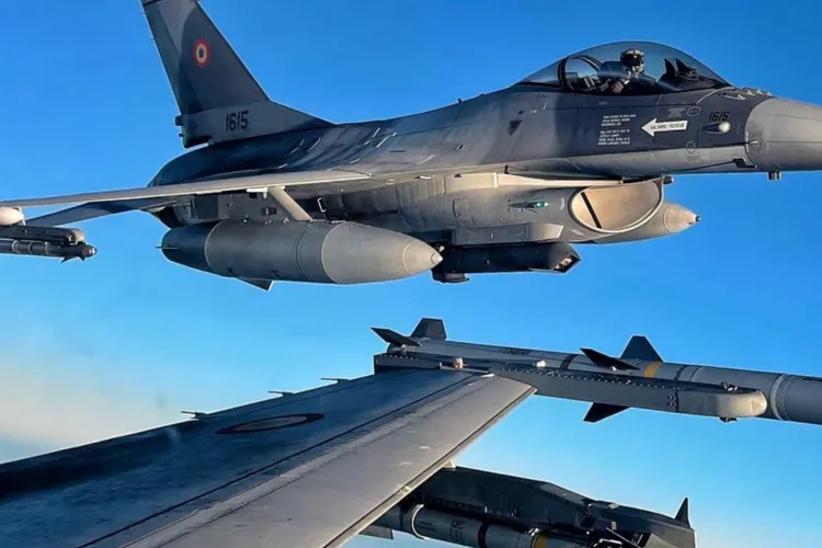 Alertă în Tulcea, F-16 ridicate de la sol (sursa: Forțele Armate Române)