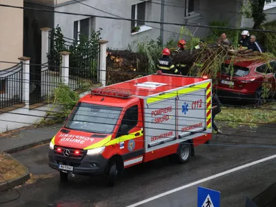 Furtună la Sinaia, 11 persoane rănite (sursa: Facebook/IGSU-Romania)