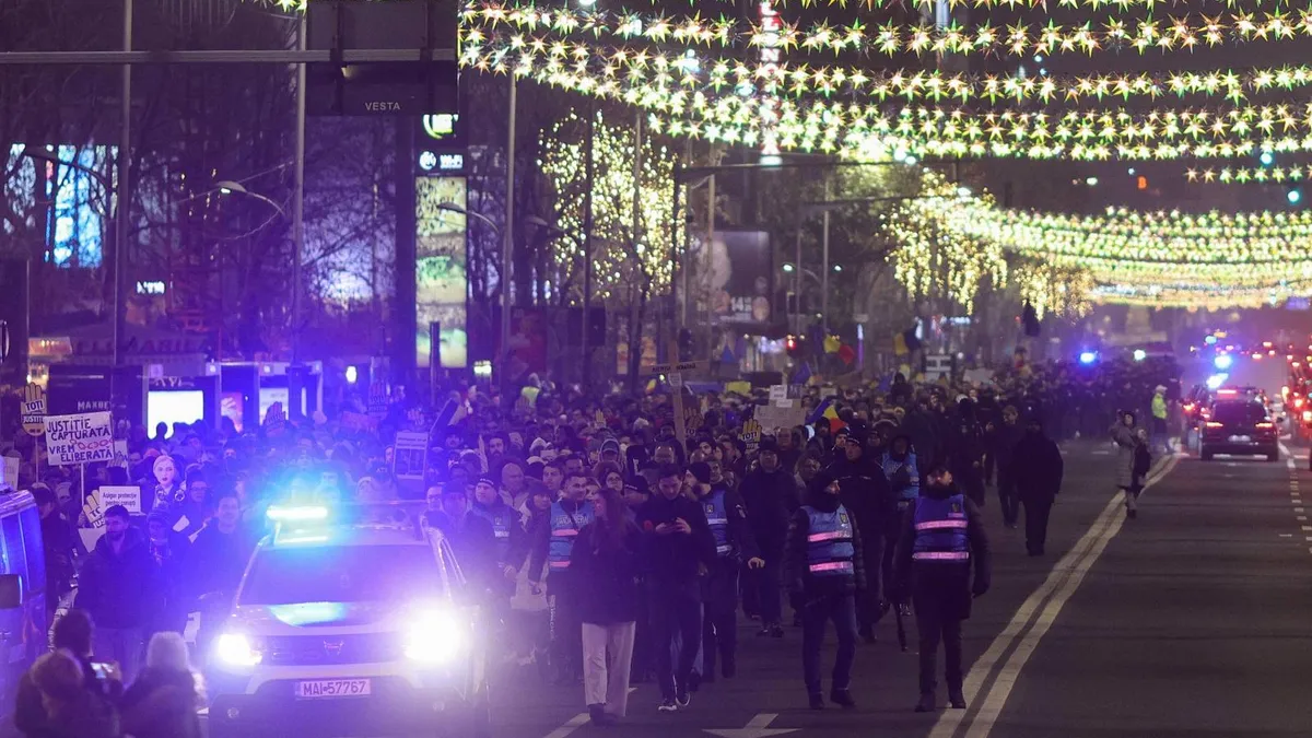 Proteste pentru apărarea justiției, a  cincea seară (sursa: Inquam Photos/Octav Ganea)