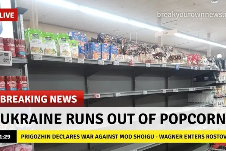 Breaking: Ucraina a rămas fără popcorn!