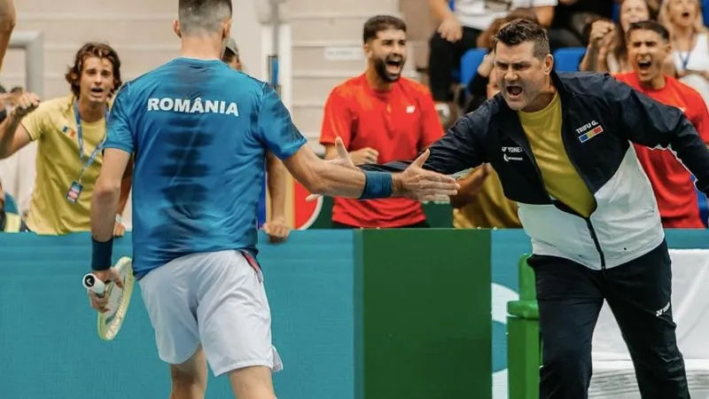 Cupa Davis: România a învins China (sursa: Federația Română de Tenis)