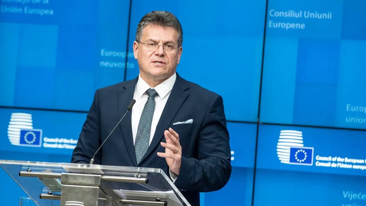 UE, tarife vamale pentru avioanele Boeing (sursa: Facebook/Maroš Šefčovič)