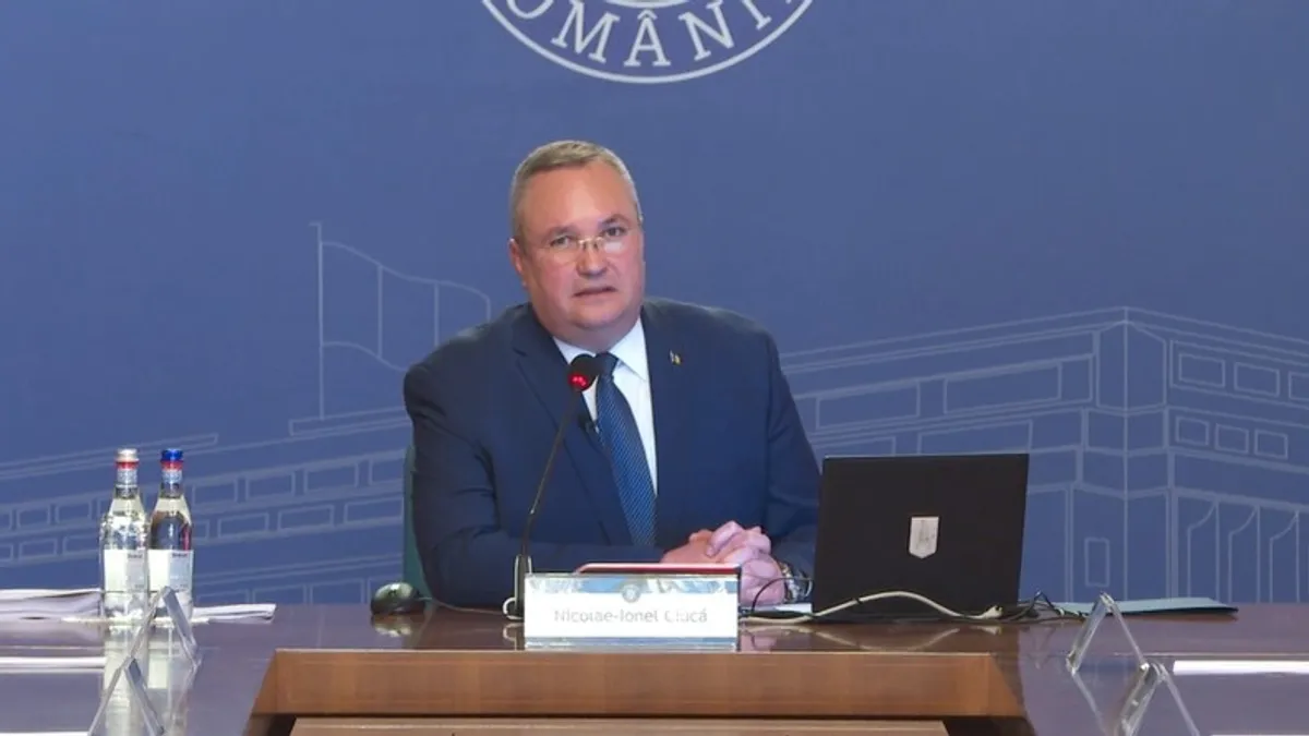 Nicolae Ciucă dorește bani în plus pentru panourile fotovoltaice Foto: Captură video