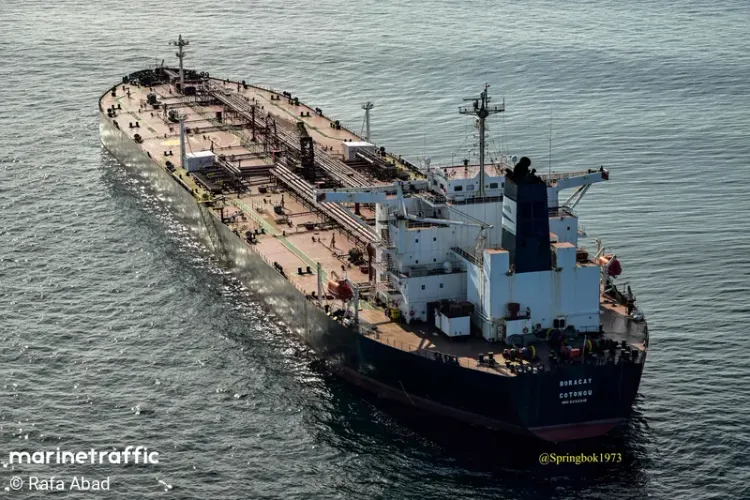 Petrolierul Boracay, foști membri Wagner la bord (sursa: marinetraffic.com)