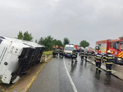 O duminică neagră, plină de accidente (sursa: ISU Cluj)