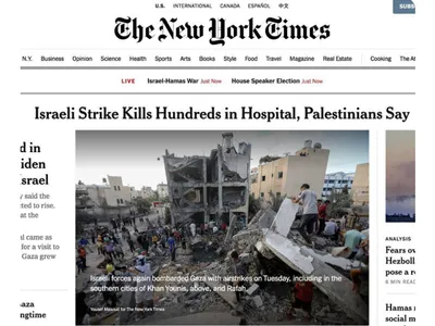 New York Times a preluat propaganda Hamas Foto: Twitter