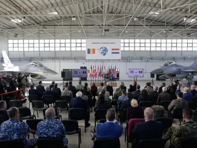 Centrul F-16 pentru piloți ucraineni, inaugurat (sursa: Inquam Photos/George Călin)