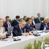 Macron cântă La Bohème, la Erevan, alături de președintele și premierul Armeniei Foto: Facebook Maia Sandu